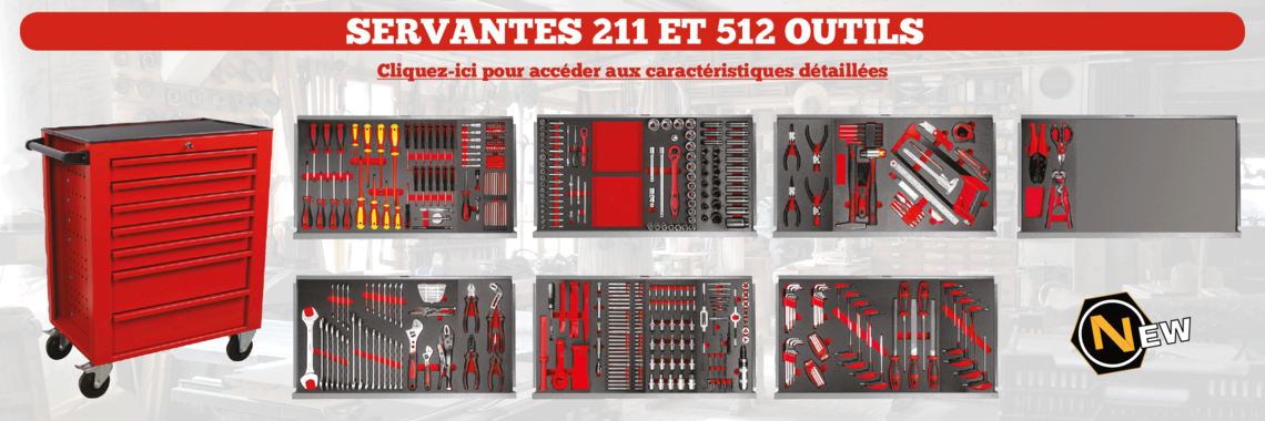 Fiches techniques servantes 211 et 512 outils