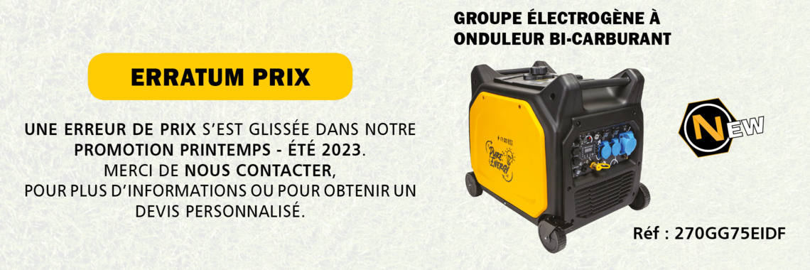 erratum prix 270GG75EIDF