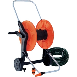 Dévidoir tuyau d'arrosage sur roues