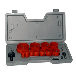 Coffret 11 scies cloche Bi-métal avec mandrins