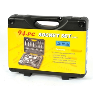 ﻿Coffret douilles 94 pièces - 1/4" et 1/2"