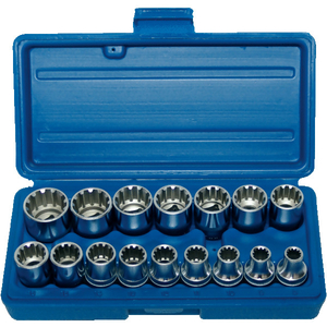 Coffret 16 douilles 1/2” Vario Plus