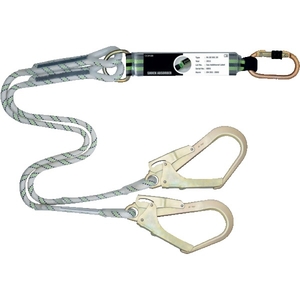 Longe tressée en fourche avec absorbeur d’énergie