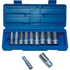 Coffret 11 douilles longues 6 pans - 3/8"