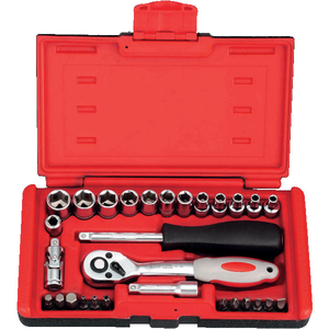 ﻿Coffret douilles 30 pièces - 1/4”