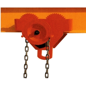 Chariots porte palans à pousser et à chaine