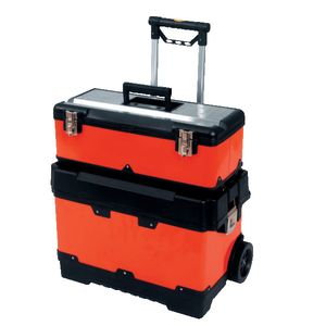 Malle de chantier avec boîte à outils 22,5'' en métal