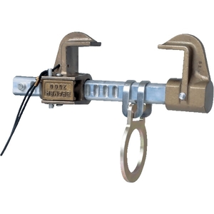 Petit point d'ancrage mobile sur poutre métallique