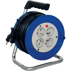 Enrouleur de câble 15 m 3 x1,5 mm² HO5VVF