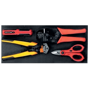 Set de 4 pinces pour câble éléctrique