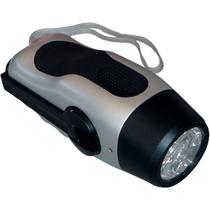 Lot torche dynamo 5 diodes et lampe frontale 3 diodes