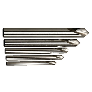 Jeu de 5 forets à pointer, séries courte, angle 90°, HSS-E