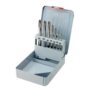 Coffret de 7 tarauds machine, droits, HSS-E