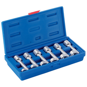 Coffret complet de 6 clés pour la tuyauterie d’injections en 12 pans