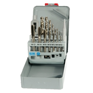 Coffret de tarauds individuels à main HSS et forets