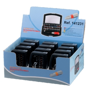 Jeu de 12 coffrets d'embouts de vissage 32 pièces