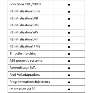 Outil de maintenance automobile + 11 fonctions CR981