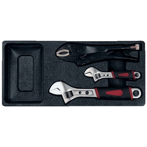 Set clés à molette et pince grip