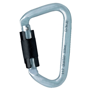 Mousqueton aluminium verrouillage automatique 1/4 de tour