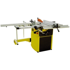 Scie circulaire sur table d'atelier à déplacement radial