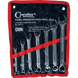 Jeu 7 clés oeil mixtes en pouce - de 1/4 à 5/8"