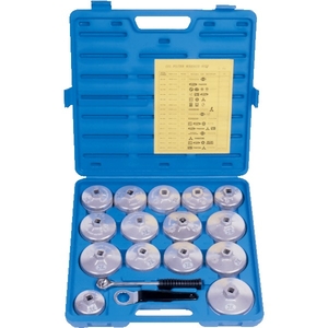 Coffret 15 douilles pour filtre à huile - 1/2 ’’
