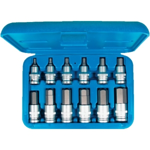 Coffret 12 douilles 6 pans - 1/2”