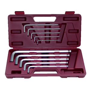 Jeu 10 clés mâles coudées 6 pans et à boule