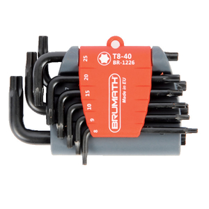 Jeu de 9 clés coudées Torx courtes