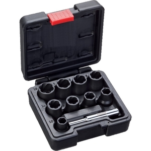 Coffret douilles spéciales à profil spirale 1/2”