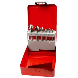 Jeu de fraises à chanfreiner-noyer, 3 dents 90°, HSS, DIN 335C