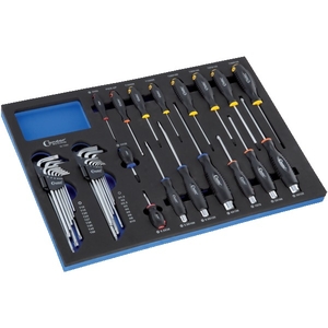 Ensemble 34 pièces tournevis et jeux de clés