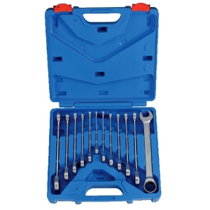 Coffret 12 clés à cliquet et fourches