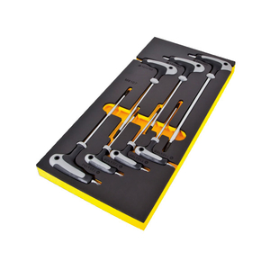 Module de 7 clés mâle à poignée à tête torx et torx à trou