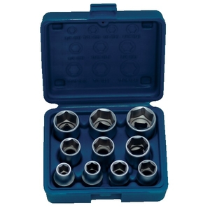 Coffret 10 douilles 6 pans en pouce -1/2"