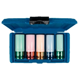 Jeu de 5 douilles choc protège jantes aluminium 85 mm