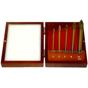 Coffret de 5 mèches à plaquette carbure brasée