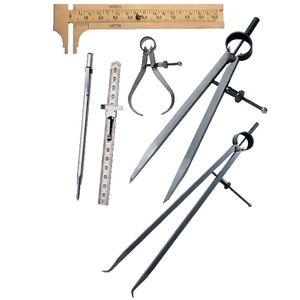 Jeu de 6 instruments de traçage