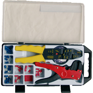 Coffret pince à cosses à dénuder + 45 cosses