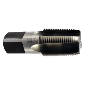 Tarauds à main ou machine coniques entrée droite, HSS, pas NPT