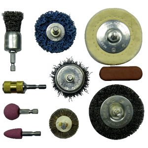 Jeu de 10 outils pour nettoyage et polissage