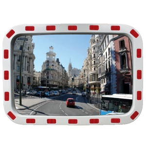 Miroirs de sécurité avec bandes réfléchissantes