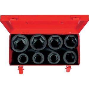 Coffret 8 douilles super pro 27 à 50 mm - 1’’