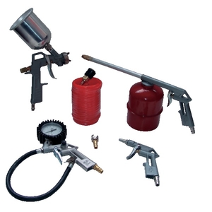 Kit 5 accessoires pistolet godet supérieur