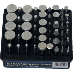 Coffret avec 50 fraises au diamant Ø 3 mm