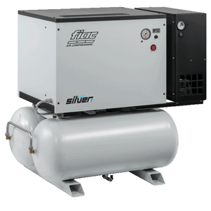 Compresseurs Light silver LS 4/270D - 10/270D rotatifs à vis avec cuve et sécheur