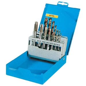 Coffrets de 7 tarauds machine courts, GUN, HSS-E