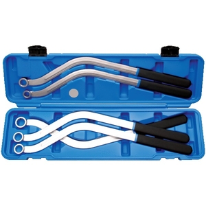 Jeu de 5 clés polygonales coudées pour poulie de distribution 13-19 mm.