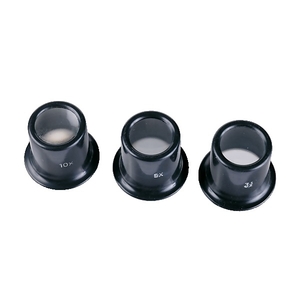 Jeu de 3 loupes d'horloger