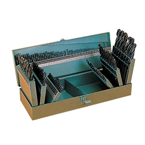 Coffret de 118 forets courts meulés HSS - Tricof 3 de 1 à 13 mm, DIN 338N